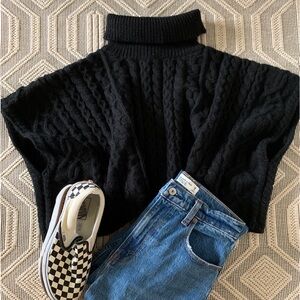 Black Turtleneck Sweater